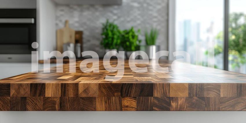 Warmth of Wood: A Modern Kitchen with a Rustic Touch