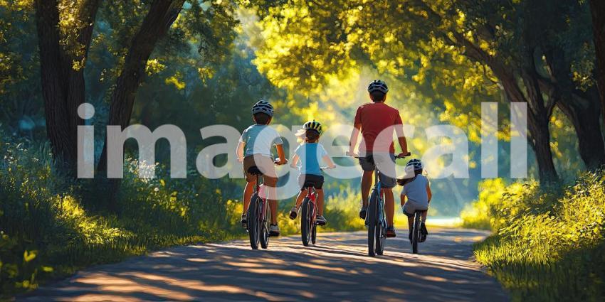 Serene Cycling Adventure by the Water on a Sunny Day