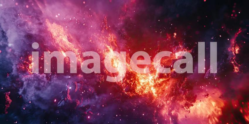 Cosmic Currents: A Universe of Vibrant Hues