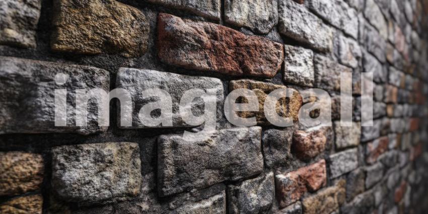 A Tapestry of Stone: A Textured Wall in Shades of Grey and Brown