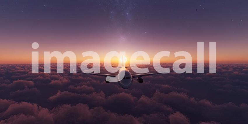 Above the Clouds: A Sunset Odyssey