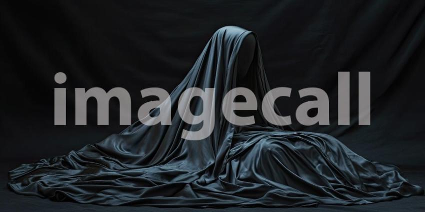 Enveloped in Mystery: A Figure Shrouded in Darkness