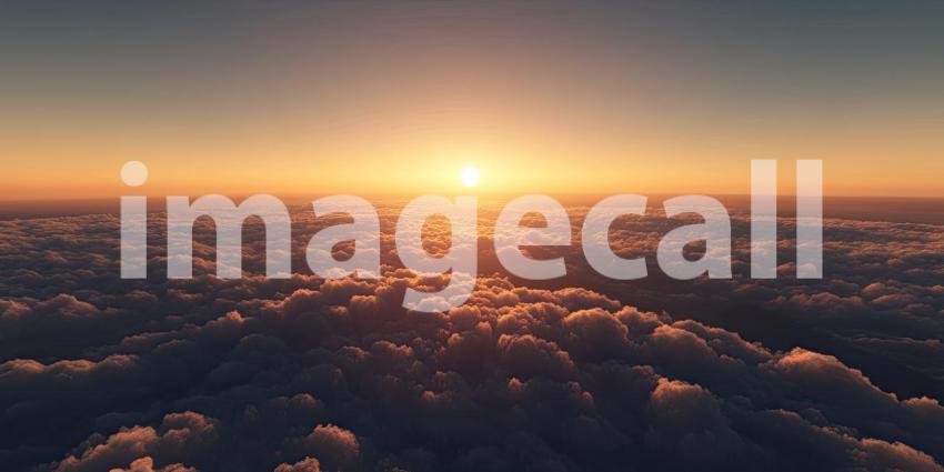 Above the Clouds: A Sunset Odyssey