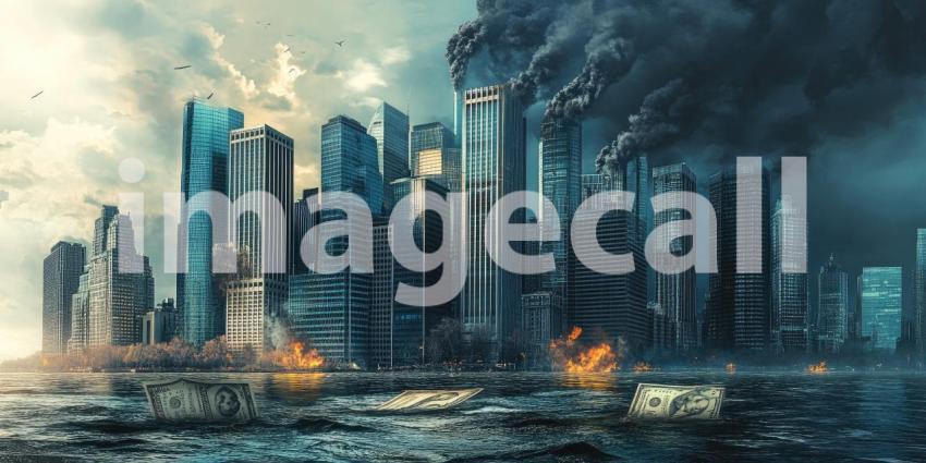 The City Submerged: A Dystopian Vision of a Flooded Metropolis