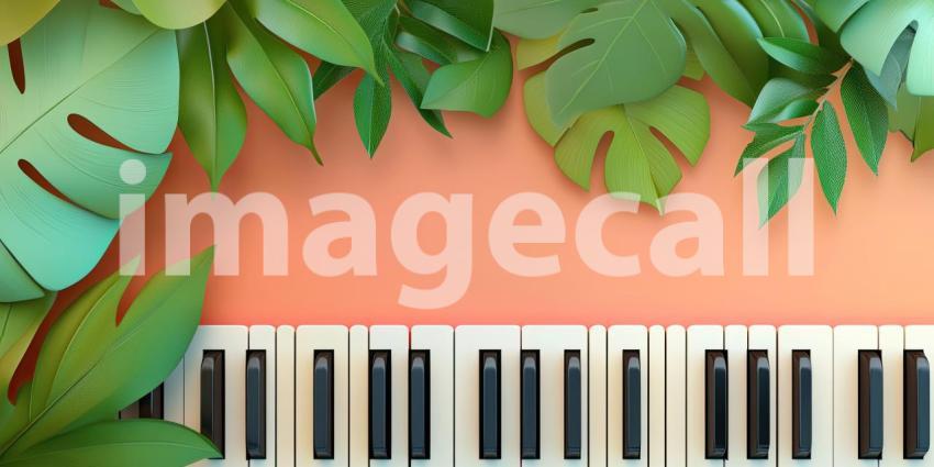 Keys of Inspiration: A Piano Illuminated by Vibrant Lights