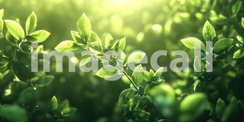 Sunlight Dappled: A Burst of Green in the Morning Light