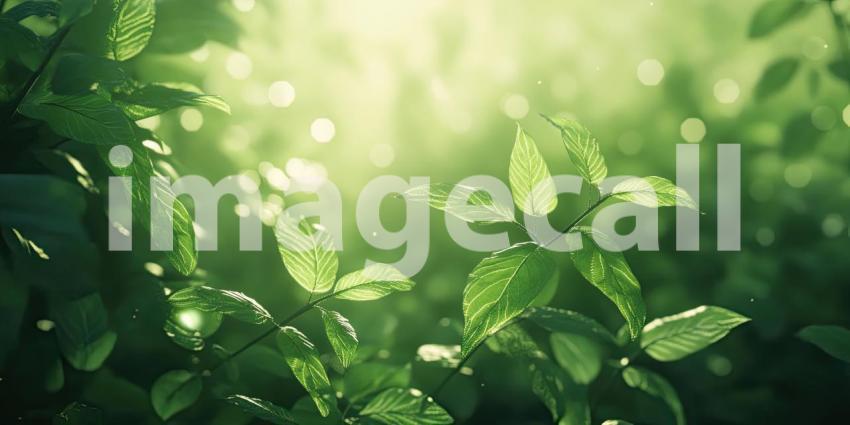 Sunlight Dappled: A Burst of Green in the Morning Light