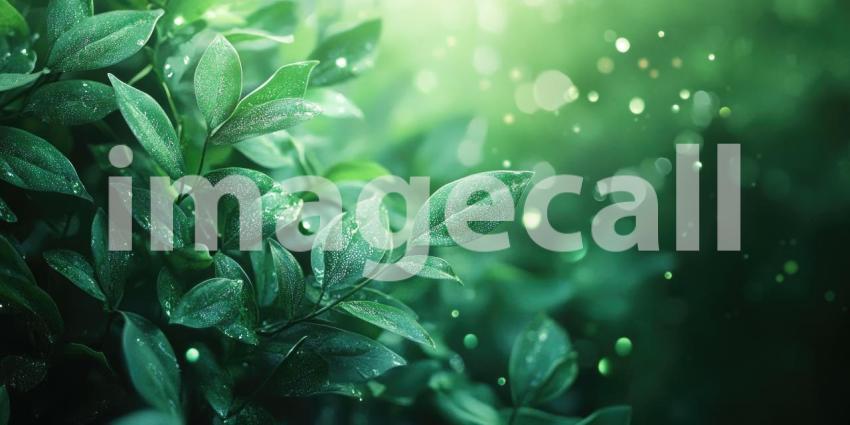 Sunlight Dappled: A Burst of Green in the Morning Light