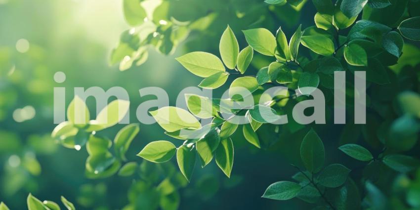 Sunlight Dappled: A Burst of Green in the Morning Light