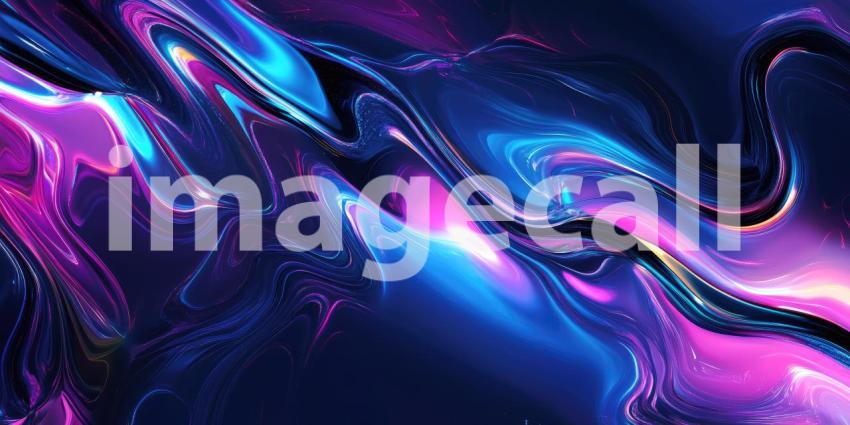 Liquid Dreamscape: A Swirl of Electric Hues