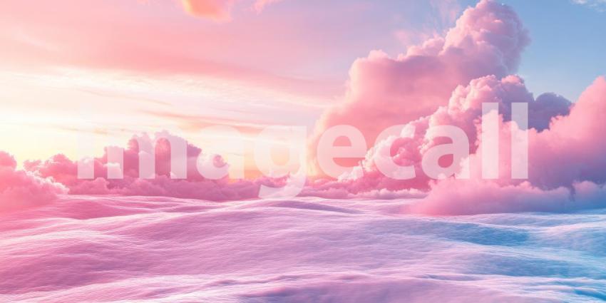 Dreamy Hues: A Cotton Candy Sky at Sunset