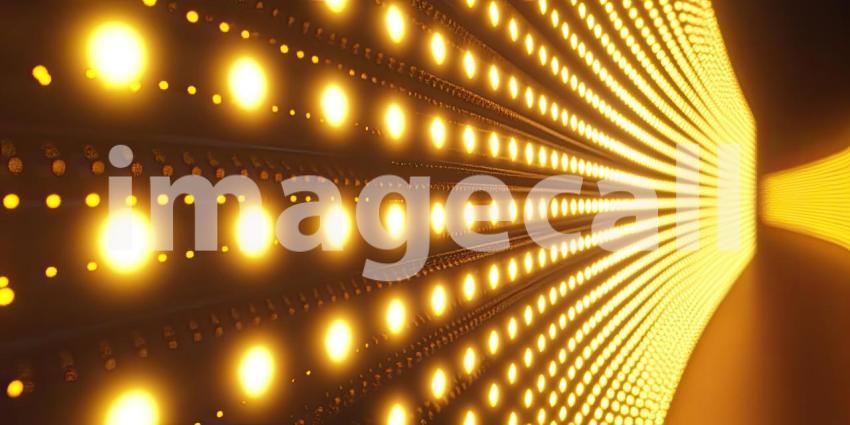 Abstract Digital Landscape with Flowing Waves of Glowing Particles and a Dark Background for Technology, Sci-Fi, and Modern Designs