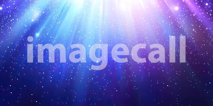 Radiant Celestial Background with Beams of Light, Sparkling Stars, and a Dreamy Blue Hue for Spiritual, Fantasy, and Celestial Concepts