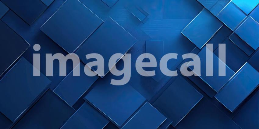 Futuristic Abstract Background with Floating Blue Cubes and Glowing Particles for Technology, Sci-Fi, and Modern Design Concepts