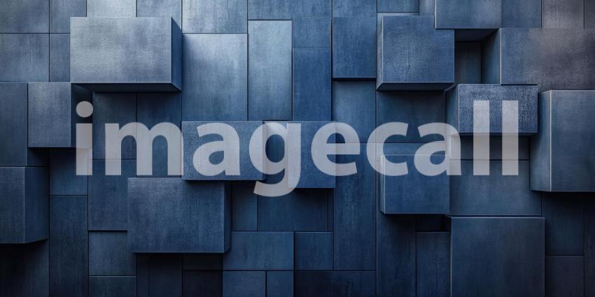 Abstract Industrial Background with a Dense Grid of Interlocking Black Cubes for Technology, Architecture, and Modern Design Concepts