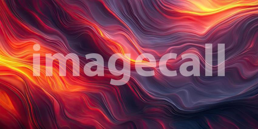 Abstract Fluid Art with Swirling Waves and Vibrant Hues of Pink, Orange, and Blue for Modern, Artistic, and Creative Designs