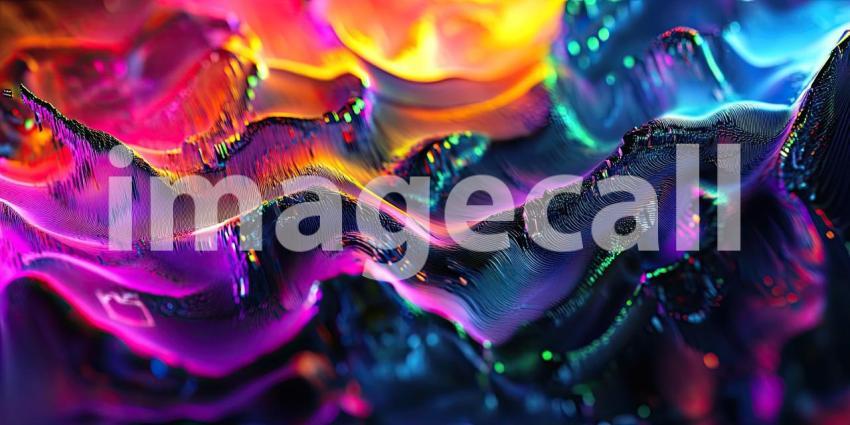 Abstract Energy Field with Intertwining Threads of Blue, Red, and Green Light for Futuristic, Sci-Fi, and Abstract Design Concepts