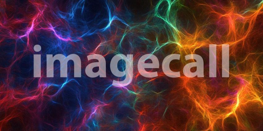 Abstract Energy Field with Intertwining Threads of Blue, Red, and Green Light for Futuristic, Sci-Fi, and Abstract Design Concepts