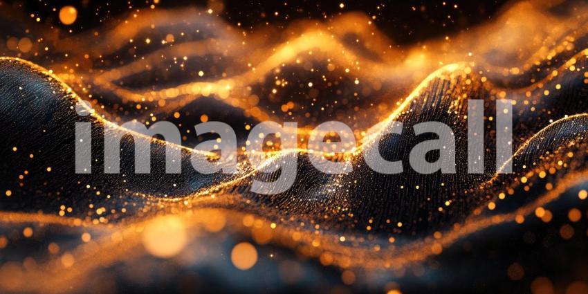 Data Flow Visualization. Abstract, futuristic background with glowing particles and lines. Perfect for technology, AI, and innovation concepts.