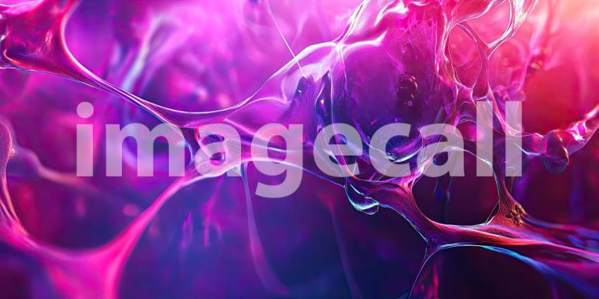 Abstract Neon Fluid Sculpture. Dynamic, otherworldly background with glowing, flowing textures. Perfect for futuristic, sci-fi, and artistic projects.