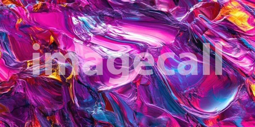 Abstract Glitch Art Cityscape. Vibrant, digital painting with vertical lines and distorted reflections. Perfect for futuristic, tech, and artistic concepts.