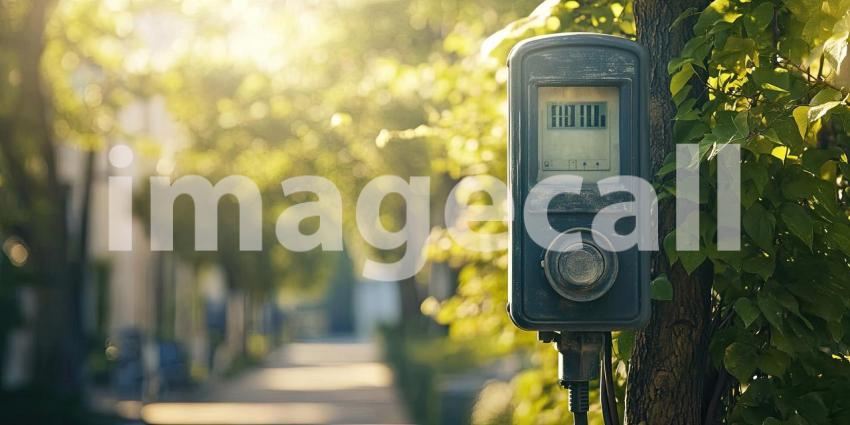 Vintage Street Light in a Quiet Street. Old-fashioned lamppost with a weathered finish, casting a warm glow. Perfect for nostalgic, urban, and atmospheric themes.