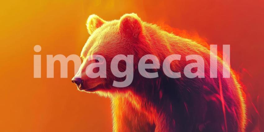 Polar Bear Portrait in Snowfall. Close-up of a majestic white bear with a dark background. Perfect for wildlife, nature, and winter themes.