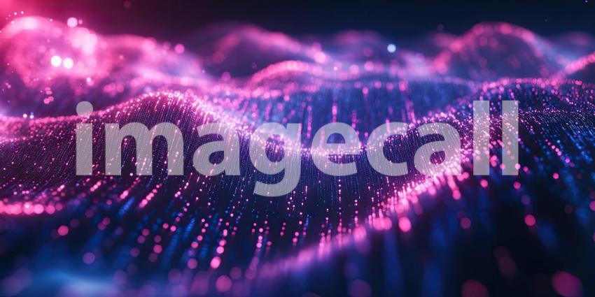 Red Digital Matrix Tunnel. Abstract, futuristic background with glowing lines and binary code. Perfect for technology, data, and virtual reality themes.