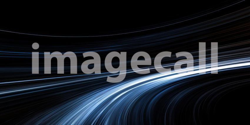 Abstract Blue Light Trails. Dynamic, futuristic background with swirling, glowing lines. Perfect for technology, speed, and energy themes.