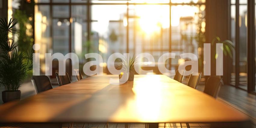 Modern Office Lounge Area. Stylish workspace with comfortable chairs, a wooden table, and natural light. Perfect for business, interior design, and corporate themes.