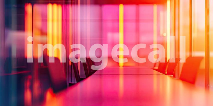 Modern Office Lounge Area. Stylish workspace with comfortable chairs, a wooden table, and natural light. Perfect for business, interior design, and corporate themes.