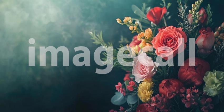 Delicate Pink Flowers in Bloom. A close-up of a vibrant bouquet with soft lighting. Perfect for floral, spring, and feminine themes.
