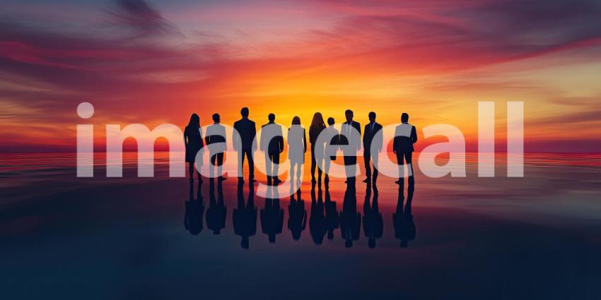 Detailed Architectural Scale Model Showcasing a Modern Multi-Story Building with Glass Facades, Lush Landscaping, and Dynamic Human Activity