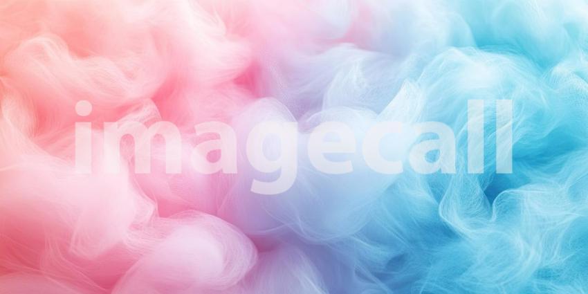 Dreamy Bubble Clouds. Pastel pink and blue clouds with floating bubbles and shimmering lights. Perfect for fantasy, childhood, and whimsical themes.