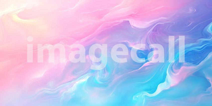 Dreamy Bubble Clouds. Pastel pink and blue clouds with floating bubbles and shimmering lights. Perfect for fantasy, childhood, and whimsical themes.