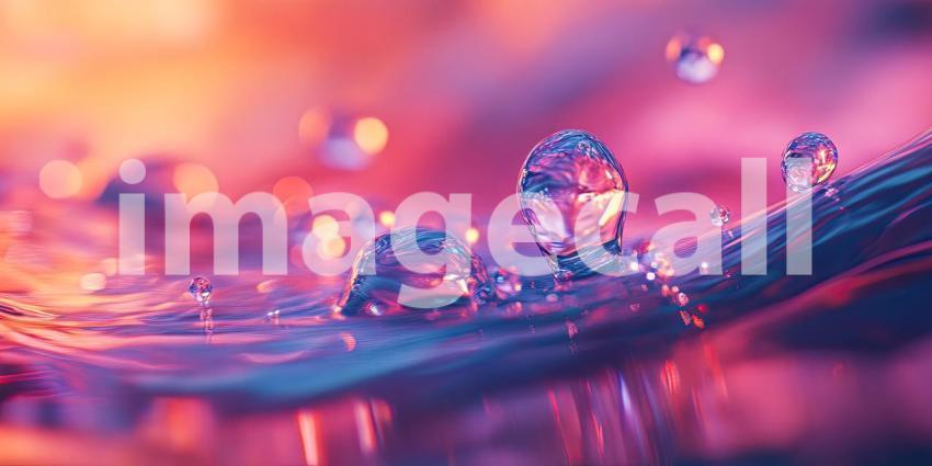 Dewdrops on a Pink Petal. Close-up of water droplets glistening on a vibrant flower petal. Perfect for nature, beauty, and spring themes.