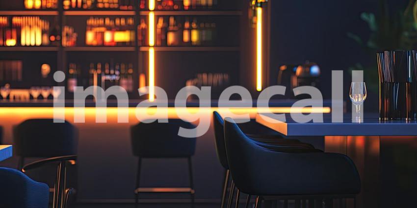 Modern Restaurant Interior with Colorful Chairs. Stylish dining space with large windows and a vibrant color scheme. Perfect for food, interior design, and restaurant themes.