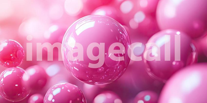 Floating Pink Bubbles. A cluster of iridescent soap bubbles against a pastel background. Perfect for beauty, skincare, and dreamlike themes.