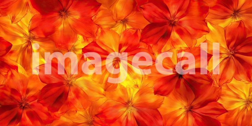 Surreal Floral Abstract. A psychedelic field of vibrant, translucent flowers with glowing details. Perfect for fantasy, psychedelic, and artistic themes.