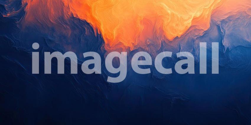 Abstract Wavy Background with Blue and Orange Hues.
