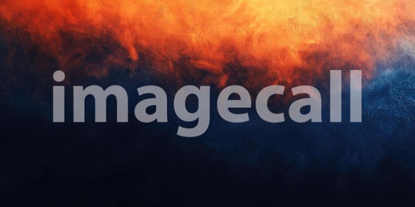 Abstract Wavy Background with Blue and Orange Hues.