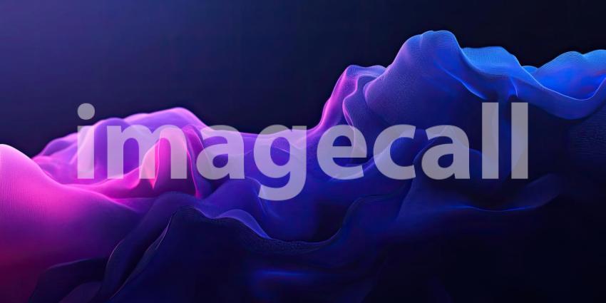 Surreal Mountain Range at Twilight. A panoramic view of a majestic mountain range bathed in a vibrant purple and blue light, evoking a sense of otherworldly beauty.