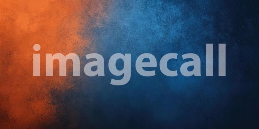 Abstract Wavy Background with Blue and Orange Hues.