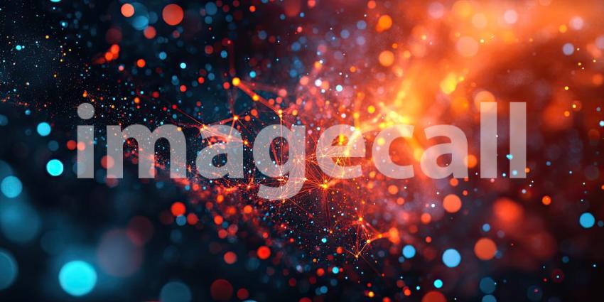 Abstract Digital Rain: A Symphony of Colors