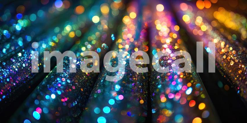 Abstract Digital Rain: A Symphony of Colors