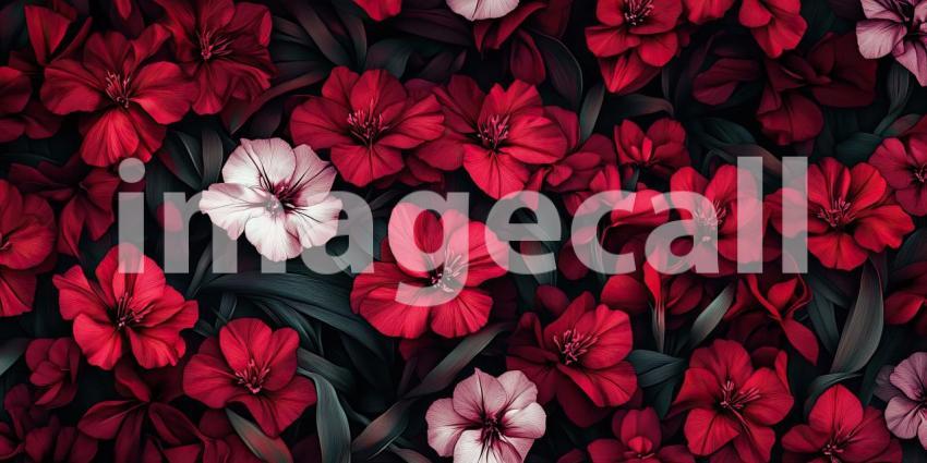 Abstract Floral Dreamscape in Vibrant Hues