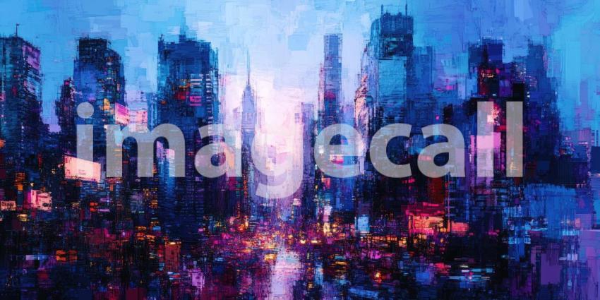 Cyberpunk Metropolis at Night