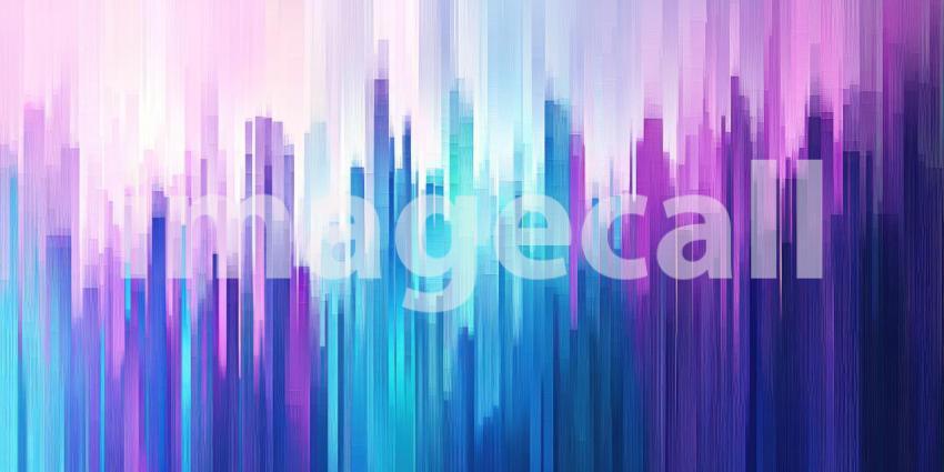 Glitched Metropolis Skyline Reflection