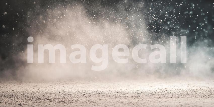 Shimmering Gold Dust Cloud with Warm Ambient Light