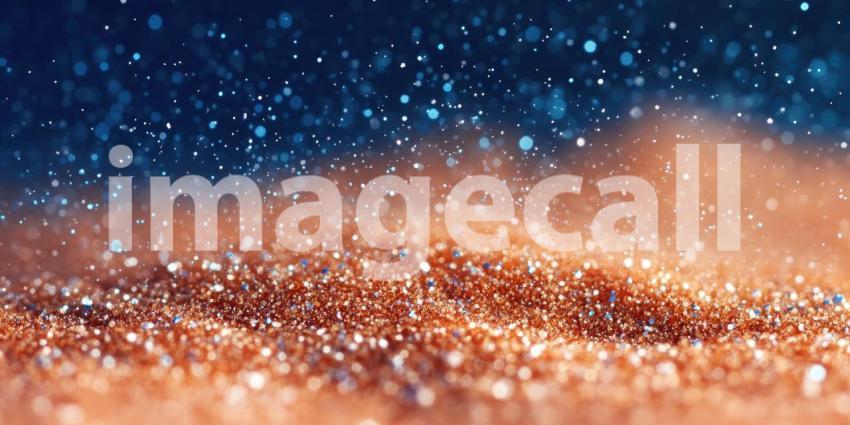 Shimmering Gold Dust Cloud with Warm Ambient Light